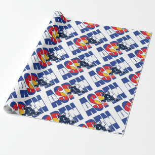 Aspen und Snowboarder Geschenkpapier