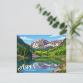 Aspen USA Postkarte (Stehend Vorderseite)
