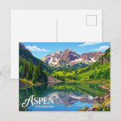 Aspen USA Postkarte (Vorne/Hinten)