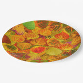 Aspen verlässt Collage festes Gemisch 1 Pappteller (Schrägansicht)