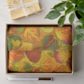 Aspen verlässt Collage festes Gemisch 1 Seidenpapier (Geschenk)