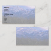 Aspen-Wald in den felsiger Gebirgsvorbergen, Albe Visitenkarte (Vorne/Hinten)