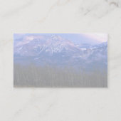 Aspen-Wald in den felsiger Gebirgsvorbergen, Albe Visitenkarte (Rückseite)