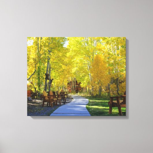 "Aspen Walkway", Herbst, überzogene Leinwand (Vorderseite)