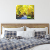 "Aspen Walkway", Herbst, überzogene Leinwand (Insitu (Schlafzimmer))