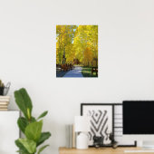 "Aspen Walkway", Portrait, Herbst Poster (Heimbüro)