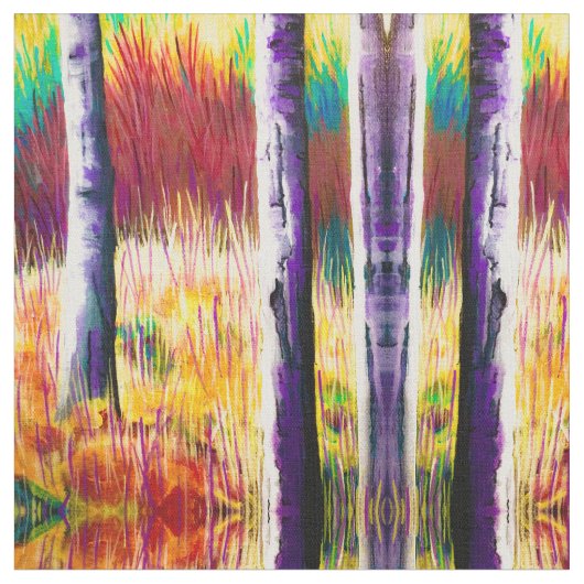 Aspen Wild abstraktes Gewebe Stoff (Nahaufnahme)