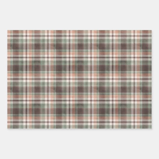 Aspen Winter Kariert Wrapping Paper Sheets Geschenkpapier Set (Vorderseite 3)