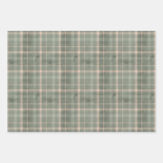 Aspen Winter Kariert Wrapping Paper Sheets Geschenkpapier Set (Vorderseite)