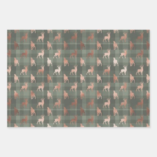 Aspen Winter Kariert Wrapping Paper Sheets Geschenkpapier Set (Vorderseite 2)