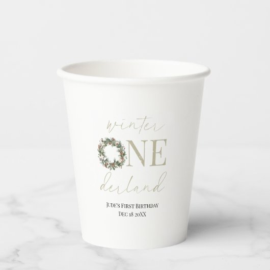 ASPEN Winter ONEderland Paper Cup Pappbecher (Vorderseite)