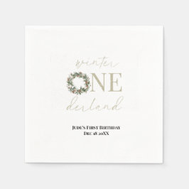 ASPEN Winter ONEderland Paper Napkins Serviette