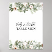 ASPEN Winter ONEderland Table Sign Poster (Vorne)