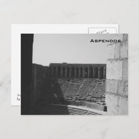 Aspendos Postkarte (Vorne/Hinten)