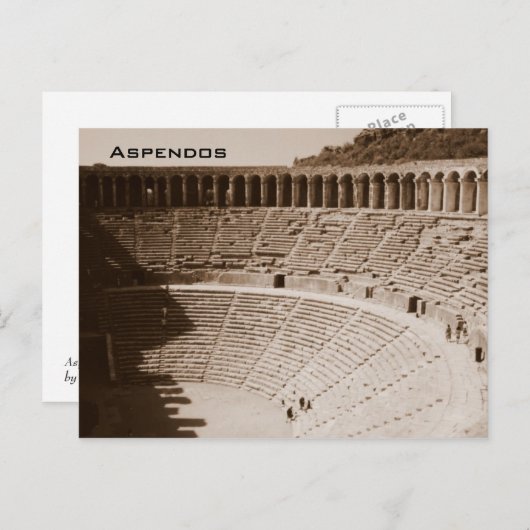Aspendos Postkarte (Vorne/Hinten)