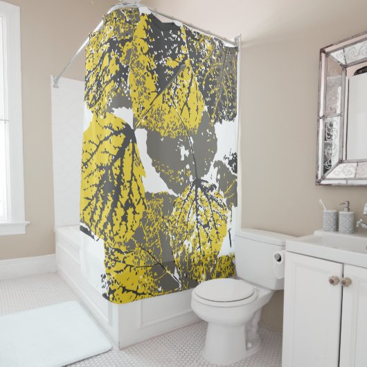 aspene Blätter Duschvorhang (Beispiel)