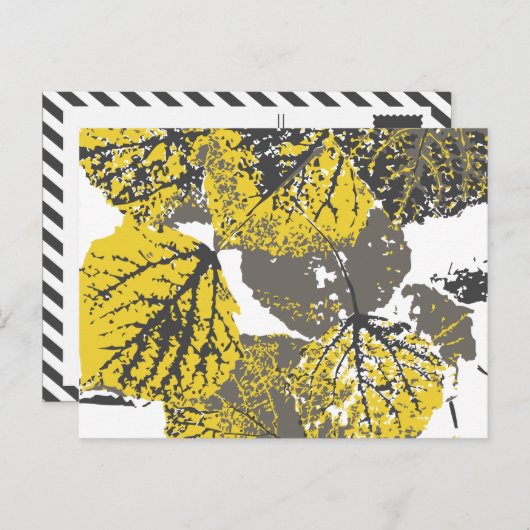 aspene Blätter Postkarte (Vorne/Hinten)