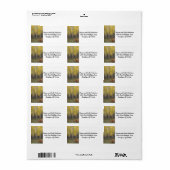 Aspens gelbes Glühen Adressaufkleber (Vorne)