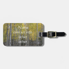 Aspens gelbes Glühen Gepäckanhänger