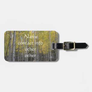Aspens gelbes Glühen Gepäckanhänger