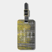 Aspens gelbes Glühen Gepäckanhänger (Vorderseite vertikal)