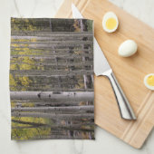 Aspens gelbes Glühen Küchentuch (Viertel Falte)