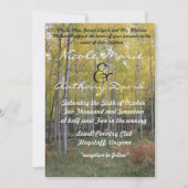 Aspen's Gelbglühen Einladung (Vorderseite)