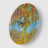 Aspens Große Wanduhr (Winkel)