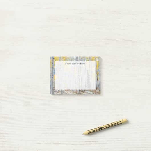 Aspenwald im Herbst Post-it Klebezettel (Auf Schreibtisch)