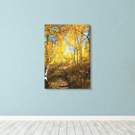 Aspenweg Leinwanddruck (Insitu (Holzboden))