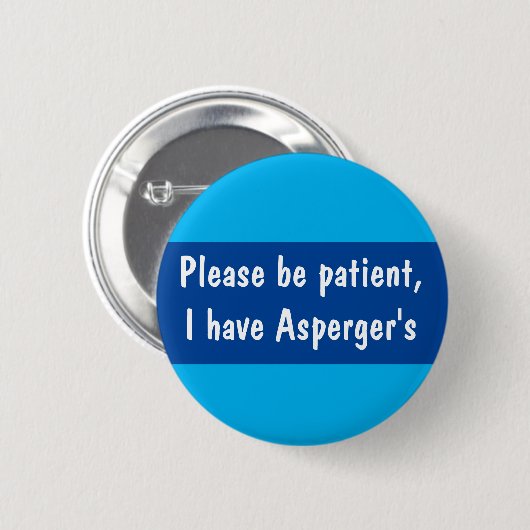 Asperger bitte Patientenspektrum Button (Vorne & Hinten)