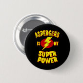 Asperger ist mein Super-Power Button (Vorne & Hinten)