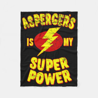 Asperger ist mein Super-Power Fleecedecke