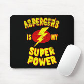 Asperger ist mein Super-Power Mousepad (Mit Mouse)