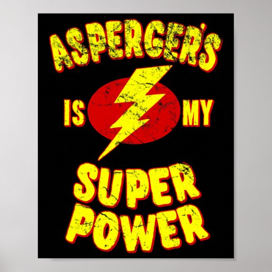 Asperger ist meine Superkraft Poster (Vorne)