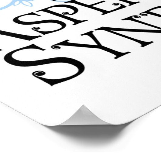 Asperger-Syndrom Poster (Ecke)