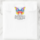Asperger-Syndrom Runder Aufkleber (Tasche)