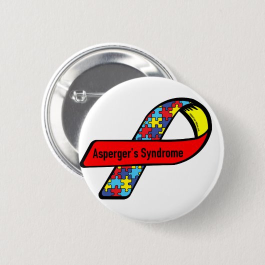 Aspergers Bewusstsein Button (Vorne & Hinten)