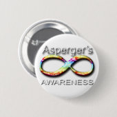 Aspergers Bewusstsein Button (Vorne & Hinten)