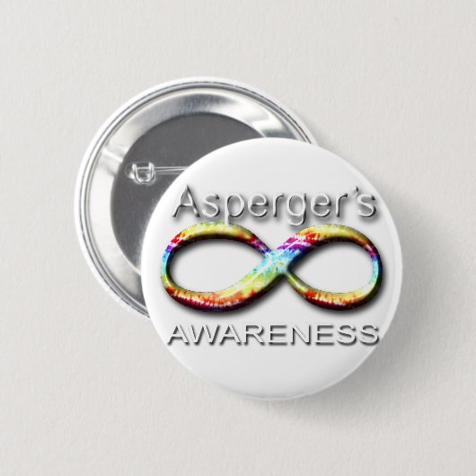 Aspergers Bewusstsein Button (Vorne & Hinten)