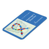 Asperger's Disorder Awareness Ribbon Angel Magnet (Linke Seite)