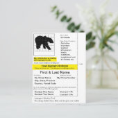 Aspergers ID Card Postkarte (Stehend Vorderseite)