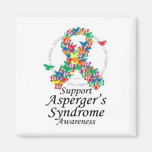Aspergers Syndrom-Band der Schmetterlinge Magnet