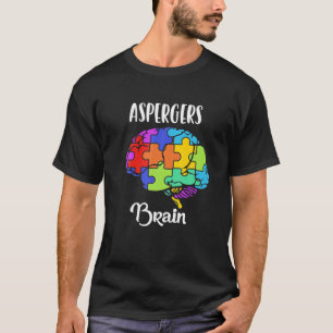 Aspergers Syndrom - Brain Puzzle Pieces Rainbow T-Shirt