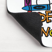 Aspergers Syndrom-Zeichenstifte Mousepad (Ecke)
