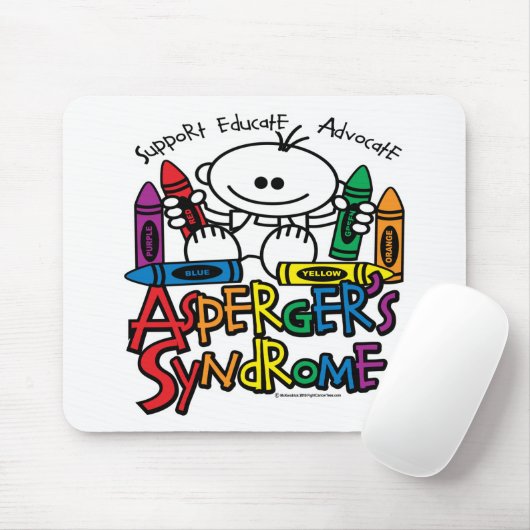Aspergers Syndrom-Zeichenstifte Mousepad (Mit Mouse)