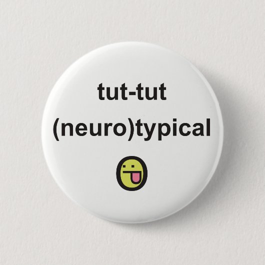 Aspergers Syndrome Awareness Abzeichen neuro-typis Button (Vorderseite)