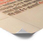 Asperges mir Gregoriant Chant Mittelalterliches Ma Poster (Ecke)