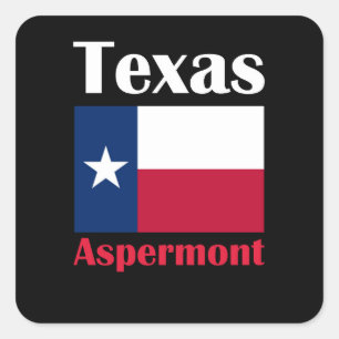 Aspermont TX Quadratischer Aufkleber