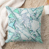 Áspero como rocha, num misto de ciano e menta kissen (Decke)